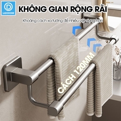 Giá treo khăn nhà tắm LD-5282 hợp kim nhôm không rỉ