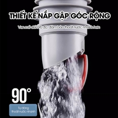 Thiết bị bịt kín ống thoát nước ngăn mùi SS15 cho nhà bếp, nhà vệ sinh, chống chảy ngược, chống con trùng, chống mùi