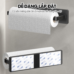 Giá treo túi đựng thực phẩm, thanh treo màn bọc thực phẩm, móc treo khăn lau nhà bếp LH-4102 Nhôm Anod không rỉ