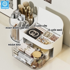 Hộp đựng trang sức, mỹ phẩm, dụng cụ trang điểm, phụ kiện makeup JX2410