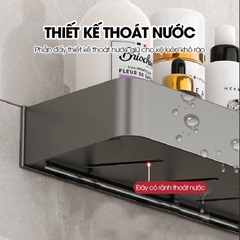 Kệ dán tường LH-5750 nhà tắm nhà bếp Bathroom Kitchen Nhôm Anod không rỉ + tặng kèm keo dán, tắt kê và vít