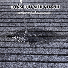 Thảm lót sàn chùi chân 50x80cm chống trượt hút nước hút dầu có rảnh chìm giúp giữ hạt bụi
