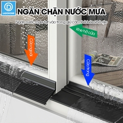 Chắn nước mưa cho cửa sổ ngoài trời D1999, cuộn dài 1m/2m tích hợp sẵn keo, giúp điều hướng ngăn mưa tạt và thấm