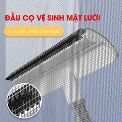 Cây lâu kính C10, lau cửa sổ kính kết hợp gạt nước và chà bùi bẩn + Tặng kèm 2 miếng lau thay thế