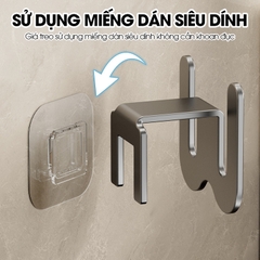 Giá để giày dép dán tường, móc treo giày dép trong nhà tắm RX13 Nhôm anod không rỉ