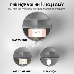 Hộp khăn giấy hộp đựng bút để bàn nhiều ngăn có thể xoay 360 TIHUA T9002