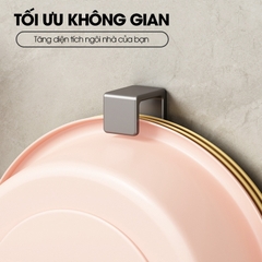 Móc treo thau nhựa, móc treo chậu rửa chén chậu giặt đồ RX12 thép carbon không rỉ