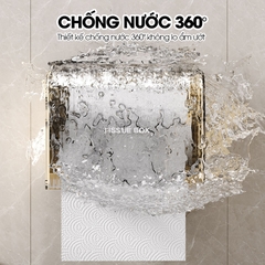 Hộp đựng giấy vệ sinh toilet W8286 nhựa ABS chống ố màu, có trục xoay dễ sử dụng