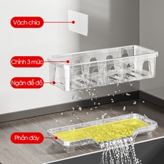 Giá để nước rửa chén, kệ để dụng cụ rửa bát đĩa LD-2457