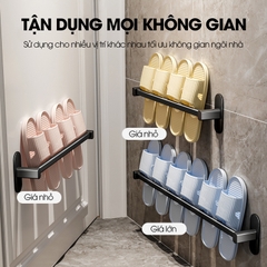Giá để giày giá treo giày lên tường tiết kiệm không gian phòng tắm SQ-5266 Nhôm Anod không rỉ