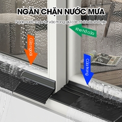 Chắn nước mưa cho cửa sổ ngoài trời D1999, cuộn dài 1m/2m tích hợp sẵn keo, giúp điều hướng ngăn mưa tạt và thấm
