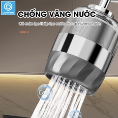 Đầu vòi lọc nước xoay 360 độ cho bồn rửa chén LV316 , lõi lọc bằng INOX 316 có lưới thép siêu mịn 2500 mắt lưới