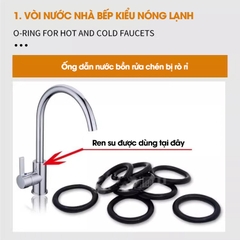 Bộ dụng cụ sửa chữa và thay thế ron gioăng cho vòi nước nhà bếp nhà tắm, thiết bị vệ sinh