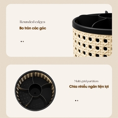 Hộp đựng bút, ống đựng cọ trang điểm chia ngăn JLG25054