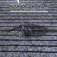 Bộ 2 thảm chùi chân nhà bếp chống trượt thấm hút dầu mỡ và hút nước nhanh chóng, rảnh chìm và chống bám bụi hiệu quả