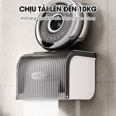 Hộp đựng giấy vệ sinh toilet W8286 nhựa ABS chống ố màu, có trục xoay dễ sử dụng