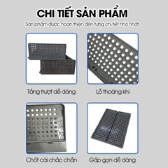 Hộp lưu trữ gấp gọn có thể xếp chồng LH-5555, hộp tủ đựng quần áo, văn phòng phẩm, vật dụng cá nhân xếp tầng ngăn nắp