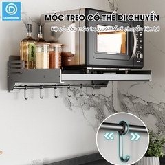 Kệ lò vi sóng, kệ gia vị kệ nhà bếp treo tường SQ-6188 thép carbon không rỉ