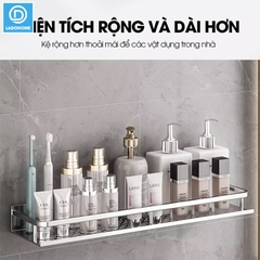 Kệ nhà tắm nhà bếp dán tường YQ-5578 Nhôm Anod không rỉ