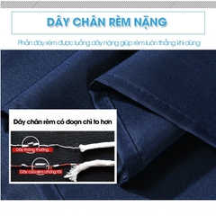 Rèm treo nhà tắm khách sản motel vải Poliester cao cấp Xanh Đen