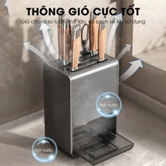 Giá để dao kệ dao để bàn treo tường LH-6327 thép carbon chống rỉ