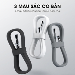 Ống nước vòi sen 1.5m TPR Silicon dẻo dai siêu bền chống cháy sử dụng được nóng lạnh, đầu nối bằng đồng chống mòn