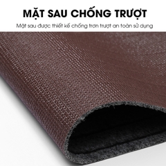 Thảm lót sàn chùi chân 50x80cm chống trượt hút nước hút dầu có rảnh chìm giúp giữ hạt bụi