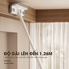 Cây lau kính, gạt chùi kính 2 trong 1 cán dài điều chỉnh tối đa 1.3 mét LH-8838