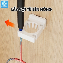 Móc treo chuyên dụng cho vợt cầu lông, móc dán tường RX21