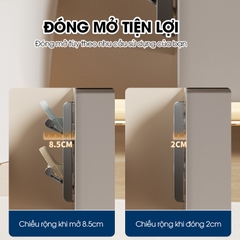 Kệ để giày dép treo tường 2 tầng LD-5233 nhôm anod không rỉ + tặng kèm miếng dán, tắt kê và vít