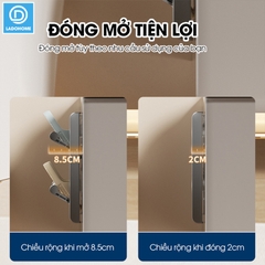 Kệ để giày dép treo tường 2 tầng LD-5233 nhôm anod không rỉ + tặng kèm miếng dán, tắt kê và vít