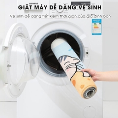 Thảm lau chân hoạt hình 40x60 lông Cashmere dày 10mm siêu thấm hút họa tiết dễ thương