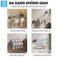 Giá treo khăn nhà tắm LD-5282 hợp kim nhôm không rỉ