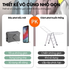 Dây phơi quần áo dây rút vô hình LH-6474 treo trong phòng tắm ngoài ban công ngoài trời dài tới 5.1m
