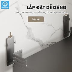 Kệ lò vi sóng, kệ gia vị kệ nhà bếp treo tường SQ-6188 thép carbon không rỉ
