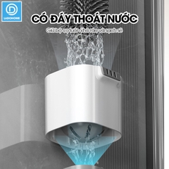 Cọ chà vệ sinh bồn cầu cán dài silicon gắn tường MT14 + tặng kèm kẹp gắp lông tóc