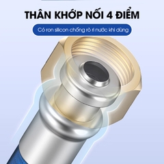 Ống dẫn nước nóng lạnh, ống nối cho bồn lavabo, bồn vệ sinh, máy giặt, máy nóng lạnh, inox 304 uốn cong tùy ý
