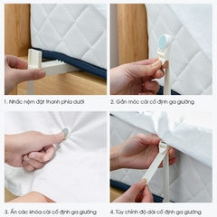 Kẹp chống trượt ga trải giường và vỏ chăn, kẹp cố định góc chăn bông ga giường D1863