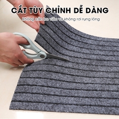 Thảm lót sàn chùi chân 50x80cm chống trượt hút nước hút dầu có rảnh chìm giúp giữ hạt bụi
