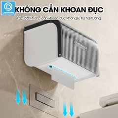 Hộp đựng giấy vệ sinh toilet W8286 nhựa ABS chống ố màu, có trục xoay dễ sử dụng