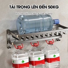 Giá treo khăn đa năng, kệ để khăn tắm gấp gọn SQ-6244 Nhôm Anod không rỉ
