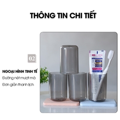 Cốc nước chịu nhiệt dày A04 cốc uống nước cốc xúc miệng