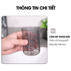 Cốc nước chịu nhiệt dày A04 cốc uống nước cốc xúc miệng