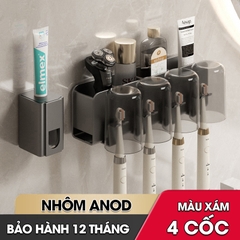 Kệ treo bàn chải và kem đánh răng có kèm cốc và dụng cụ nhã kem tự động LH-5478C