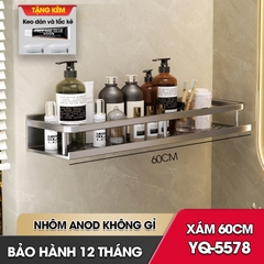 Kệ nhà tắm nhà bếp dán tường YQ-5578 Nhôm Anod không rỉ