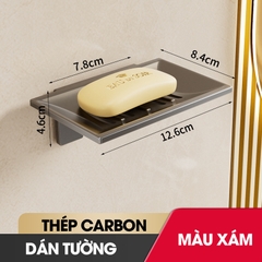 Khay đựng xà bông cục dán tường LD-1937 , khay đựng xà phòng có lỗ thoát nước thép carbon chống gỉ