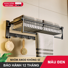 Giá kệ treo khăn đa năng nhôm anod SQ-6255