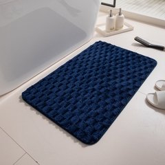 Thảm chùi chân lông nhung vân mai rùa lông dày mềm mịn chống trượt 40x60cm