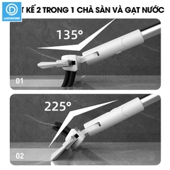 Cây gạt nước chà sàn nhà tắm 2 trong 1, chổi cọ sàn và gạt nước toilet LH-8899