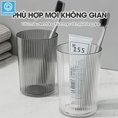 Cốc nước súc miệng, cốc đánh răng, ly uống nước A01 nhựa PET trong suốt